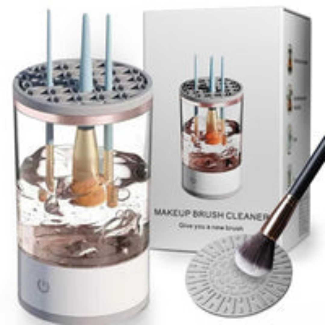 Makeup Brush Cleaner Machine, Electric Cosmetic Brush Cleaner, Dryer for All Size Beauty