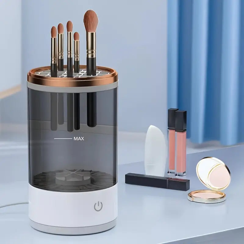 Makeup Brush Cleaner Machine, Electric Cosmetic Brush Cleaner, Dryer for All Size Beauty